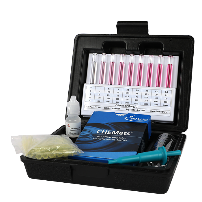 Chlorine (free & total) — CHEMets Visual Test Kit