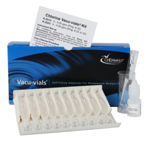 Chlorine (free & total) — Vacu-vials Instrumental Test Kit