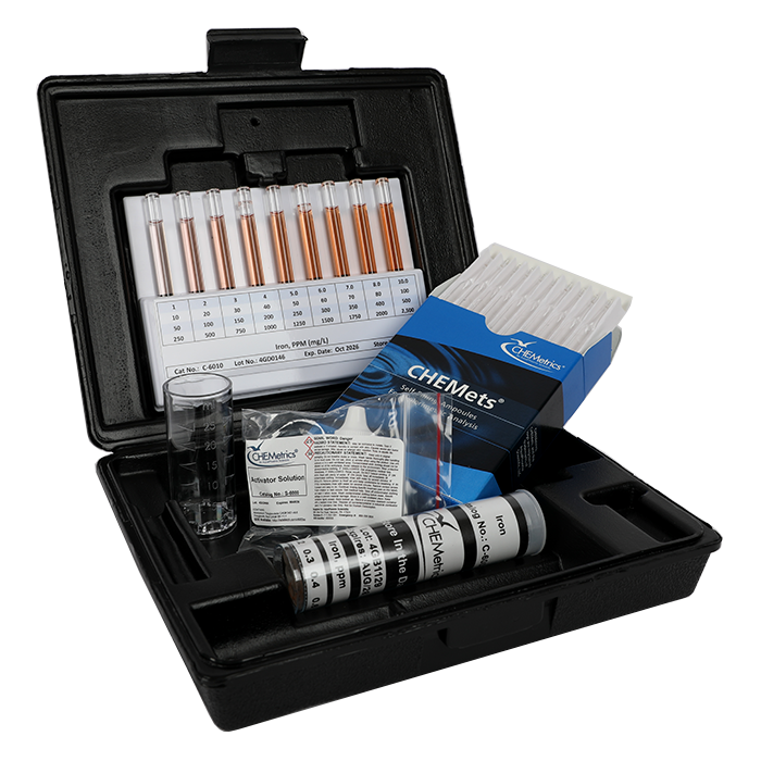 Iron (total & ferrous) — CHEMets Visual Kit