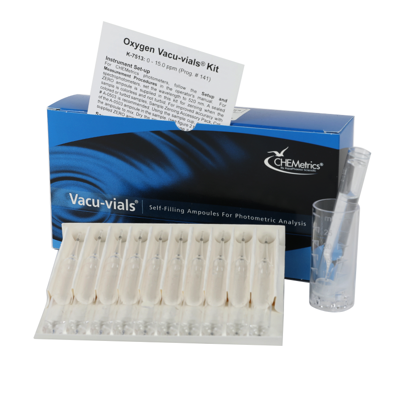 Oxygen, dissolved — Vacu-vials Instrumental Kit