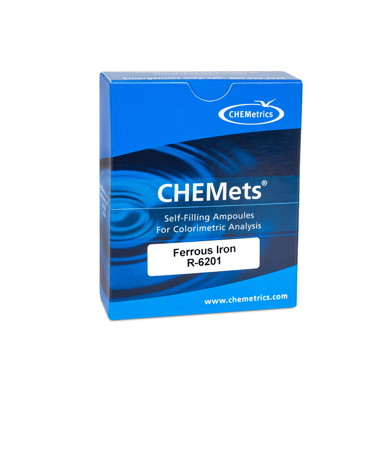 CHEMetrics K-6210 Iron CHEMets Kit Total and Ferrous